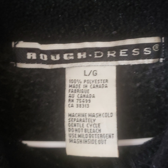 ROUGH DRESS ZIP-UP FLEECE SIZE LARGE - Picture 2 of 2